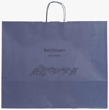 Voorvertoning ontwerp voor Ontwerpgalerij: Horeca Effen kleur papieren tassen, XL (54 x 14 x 45 cm)