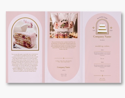 A menu cake shop gray design for Elegant