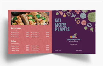 Design Preview for Design Gallery: Organic Food Stores Folded Leaflets, Bi-fold Square (148 x 148 mm)