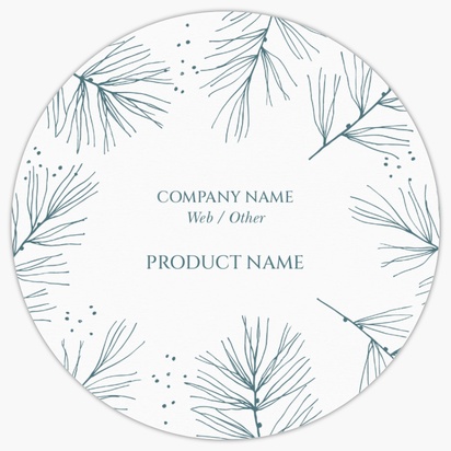 Design Preview for Design Gallery: Seasonal Product Labels on Sheets, Circle 7.6 x 7.6 cm