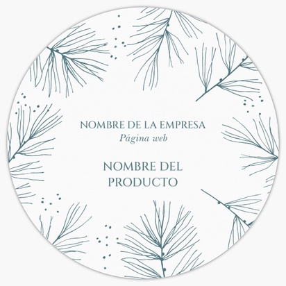 Vista previa del diseño de Galería de diseños de etiquetas para productos en hoja para festividades, Circular 7,6 x 7,6 cm
