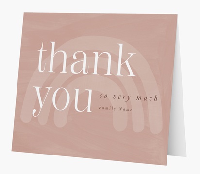 Design Preview for Baby Thank You Cards  , Folded