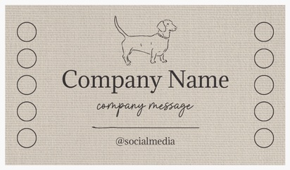 Design Preview for Design Gallery: Animals Natural Textured Business Cards