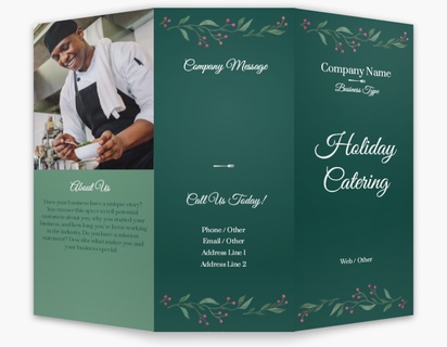 A happy holidays catering service gray design for Holiday