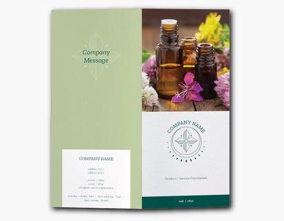 Design Preview for Design Gallery: Florals & Greenery Custom Brochures, 9" x 8" Bi-fold