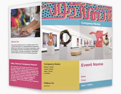 Design Preview for Design Gallery: Event Planning & Entertainment Custom Brochures, 8.5" x 11" Tri-fold