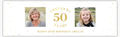Design Preview for Design Gallery: Adult Birthday Vinyl Banners, 76 x 244 cm