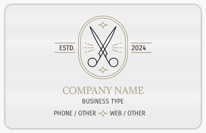 Design Preview for Retro & Vintage Plastic Business Cards Templates, Frosted