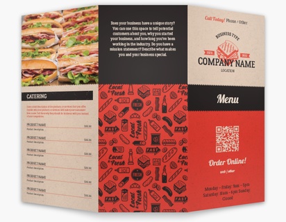 Design Preview for Design Gallery: Food Catering Custom Brochures, 8.5" x 11" Tri-fold