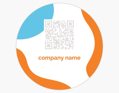 A branding social media marketing orange blue design