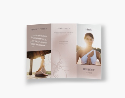 Vista previa del diseño de Galería de diseños de folletos plegados para religión y espiritualismo, Tríptico DL (99 x 210 mm)