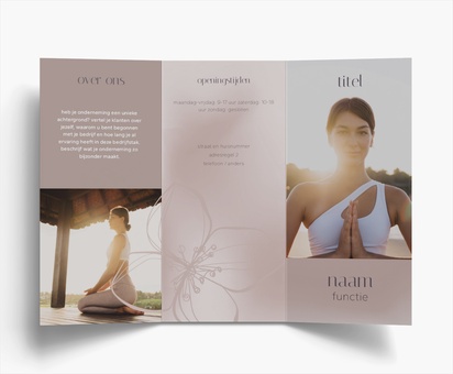 Voorvertoning ontwerp voor Ontwerpgalerij: Gezondheid en wellness Flyers en folders, Drieluik DL (99 x 210 mm)