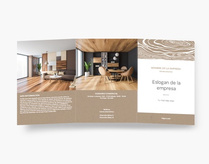 Vista previa del diseño de Galería de diseños de folletos plegados para muebles y artículos para el hogar, Tríptico A4 (210 x 297 mm)