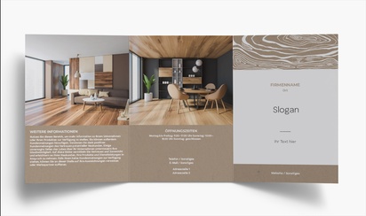 Designvorschau für Designgalerie: Falzflyer Bodenbelag & Fliesen, Wickelfalz A4 (210 x 297 mm)