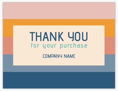 Design Preview for Thank you cards templates, Flat