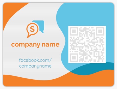 Design Preview for Design Gallery: Marketing & Communications Reusable Stickers, 3" x 4" Rounded Rectangle Horizontal