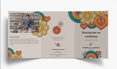 Vista previa del diseño de Galería de diseños de folletos plegados para educación y puericultura, Tríptico A4 (210 x 297 mm)