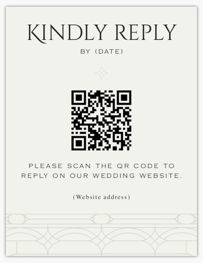 Design Preview for Design Gallery: RSVP Cards, 13.9 x 10.7 cm