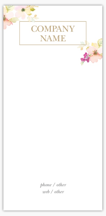 Design Preview for Clothing Notepads Templates, 3.8" x 7.8"