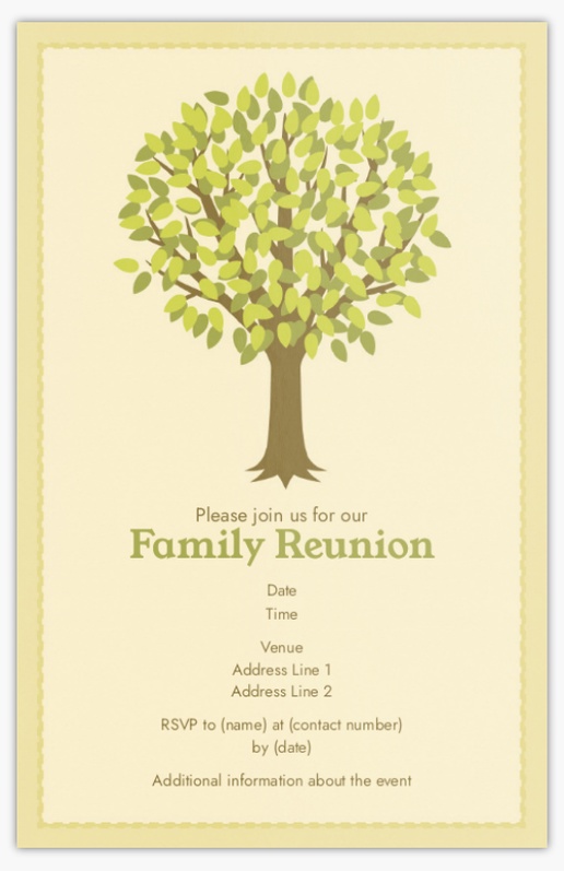 Design Preview for Design Gallery: Family Reunion Invitations & Announcements, Flat 18.2 x 11.7 cm