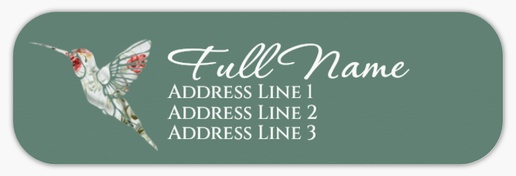 Design Preview for Design Gallery: Florals & Greenery Return Address Labels, White Paper