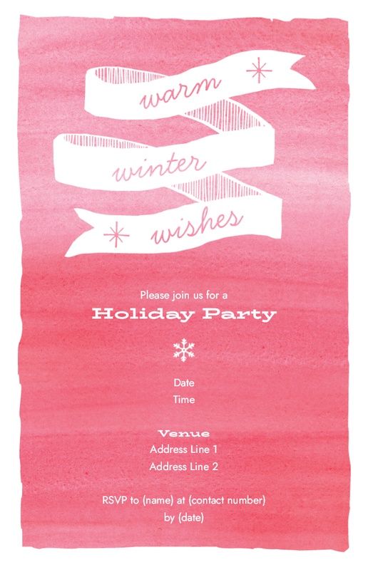 A winter wensen wishes pink design for Christmas