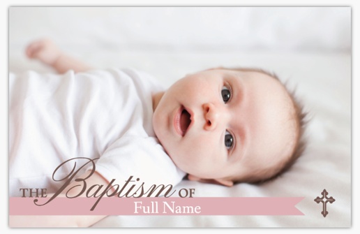 A religious baptism pink gray design for Religious with 1 uploads