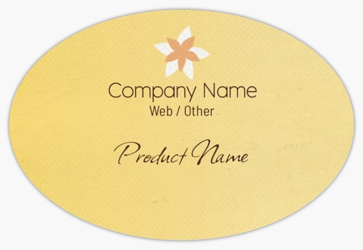 Design Preview for Design Gallery: Florals & Greenery Product Labels on Sheets, 2" x 3" Oval