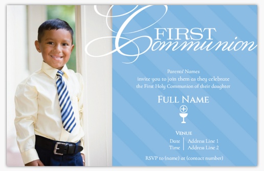 Design Preview for Religious Invitations & Announcements Templates, 4.6” x 7.2” Flat