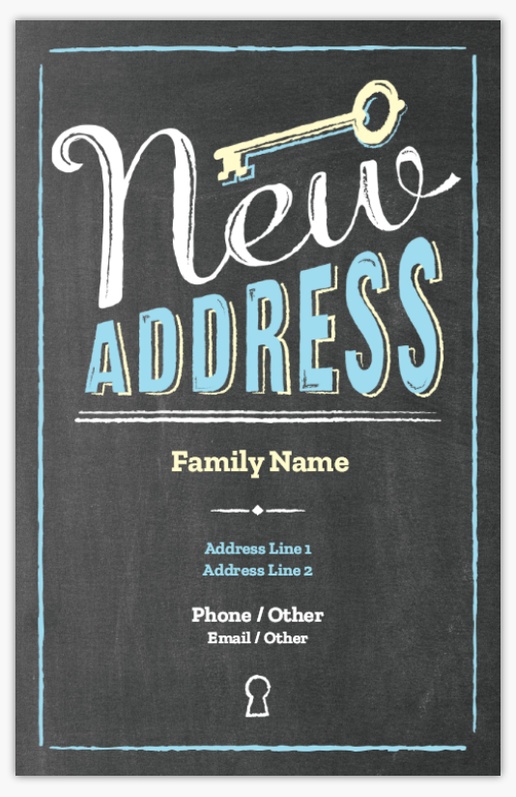Design Preview for Moving & Relocation Invitations & Announcements Templates, 4.6” x 7.2” Flat