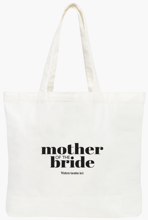 Aperçu du graphisme pour Galerie de modèles : Grand sac fourre-tout en coton VistaPrint, Fête des mères