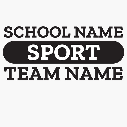 A sports team softball black white design for Sports