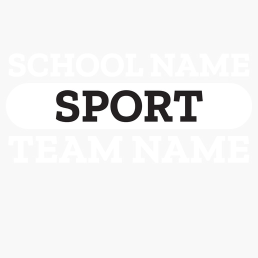A high school sports baseball white black design for Sports