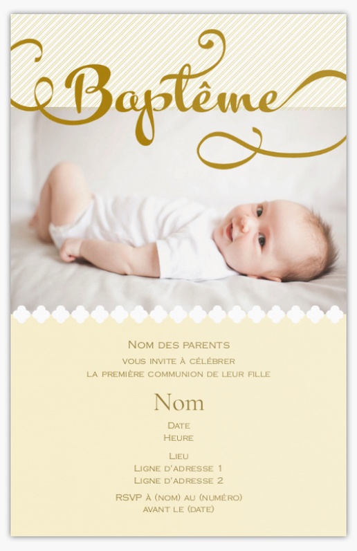 Aperçu du graphisme pour Galerie de modèles : faire-part et invitations pour bébé, Non pliées 18.2 x 11.7 cm