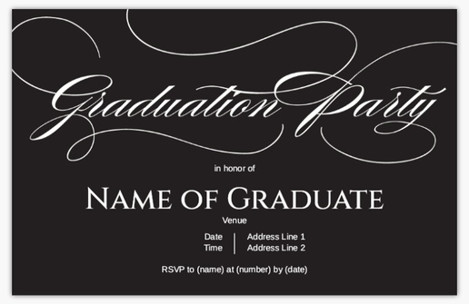 A cursive graduate gray design for Traditional & Classic