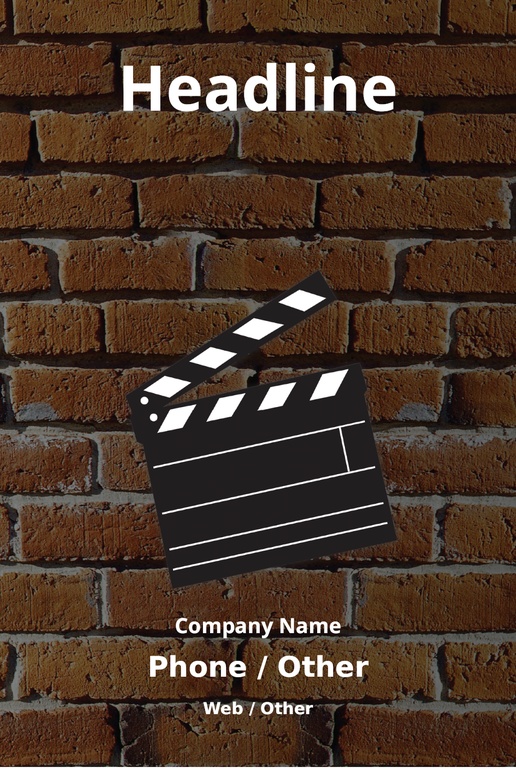 Design Preview for Design Gallery: Movies & Film Aluminum A-Frame Signs, 1 Insert - No Frame 24" x 36"