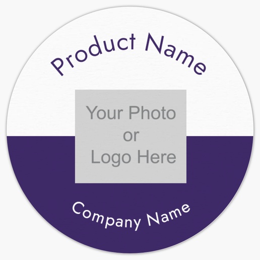 A logo purple purple design with 1 uploads
