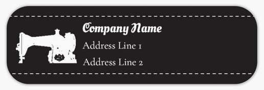Design Preview for Crafts Return Address Labels Templates, White Paper