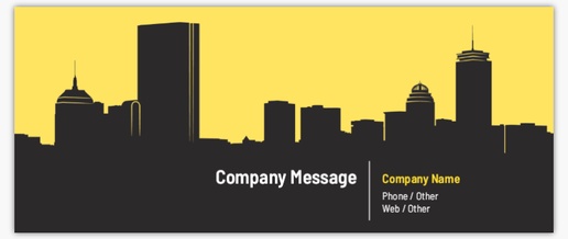 A city skyline gray yellow design for Modern & Simple