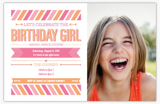 A happy birthday 1 image pink design for Girl with 1 uploads