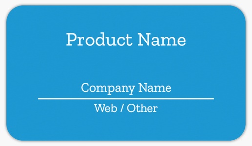 Design Preview for Business Services Product Labels on Sheets Templates, 2" x 3.5" Rounded Rectangle