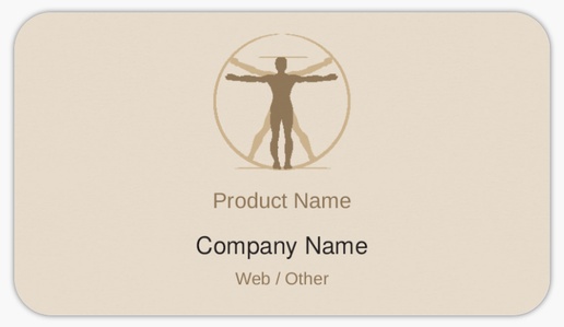 Design Preview for Health & Wellness Product Labels on Sheets Templates, 2" x 3.5" Rounded Rectangle