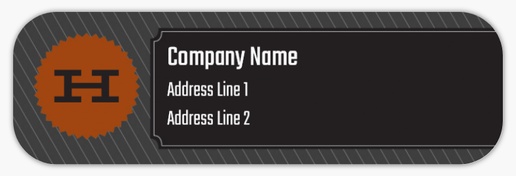Design Preview for Music Return Address Labels Templates, White Paper