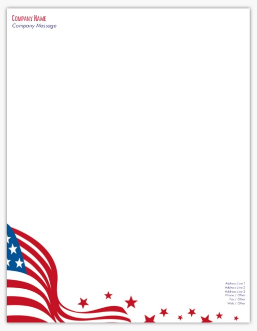 A hükümet amerikanisch white red design for Patriotic