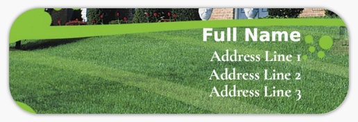 Design Preview for Landscaping & Gardening Return Address Labels Templates, White Paper