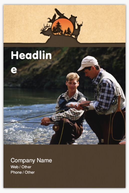 Design Preview for Design Gallery: Hunting & Fishing Aluminum A-Frame Signs, 1 Insert - No Frame 24" x 36"