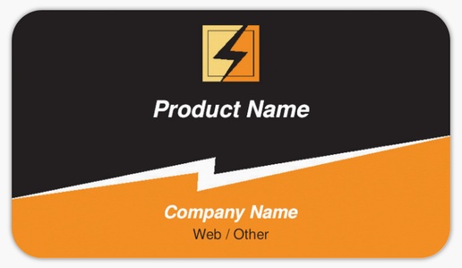 A 電器公司 전기 회사 gray orange design