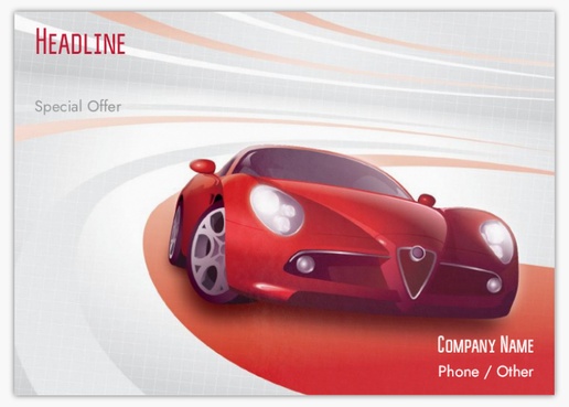 Design Preview for Design Gallery: Automotive & Transportation Postcards, A6 (105 x 148 mm)