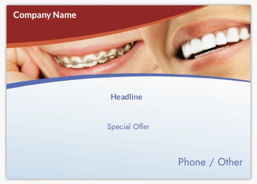 Design Preview for Design Gallery: Dentistry Postcards, A6