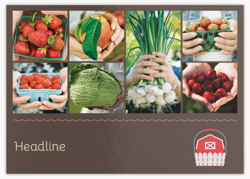 Design Preview for Design Gallery: Organic Food Stores Postcards, A6 (105 x 148 mm)